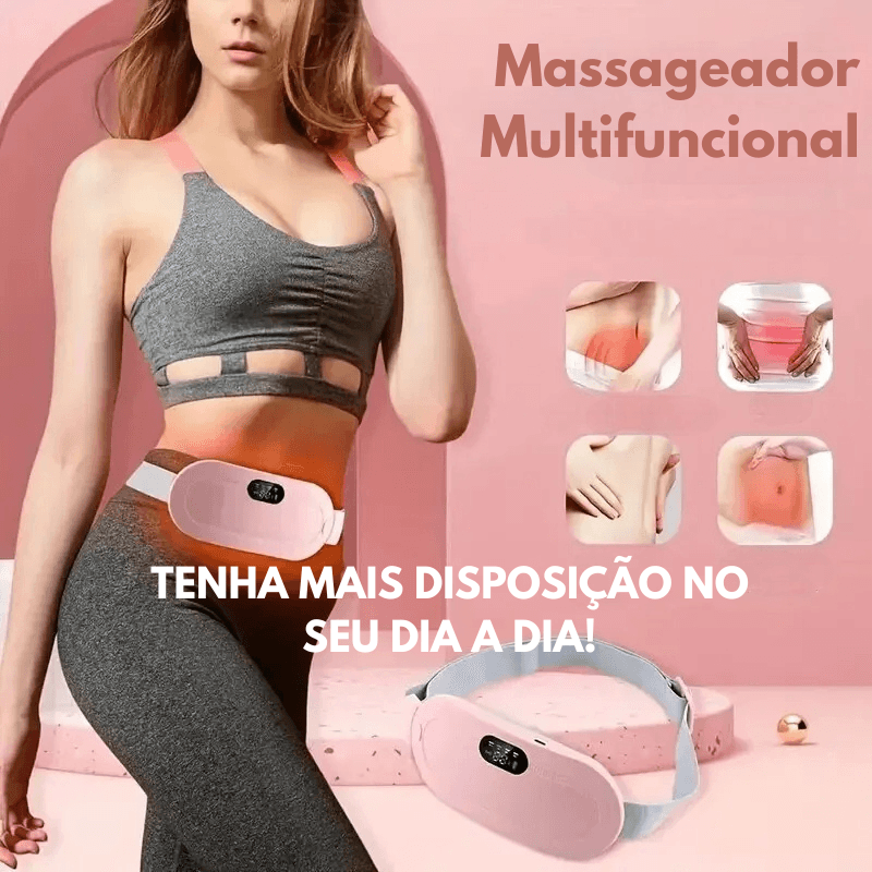 Massageador com Aquecimento para Cólica Menstrual - Loja Florami Brasil